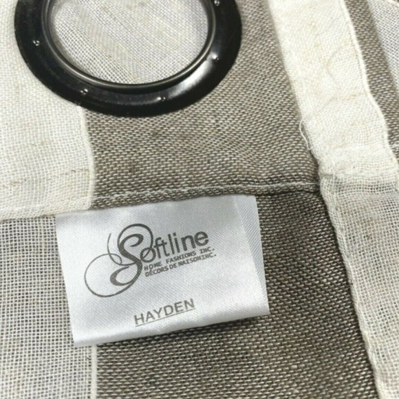 2 Softline Luxury Curtains Panels Drapes Linen 84" - Picture 6 of 10